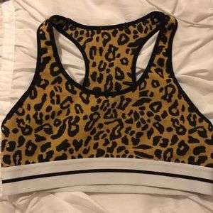 Forever21 Leopard sports bra